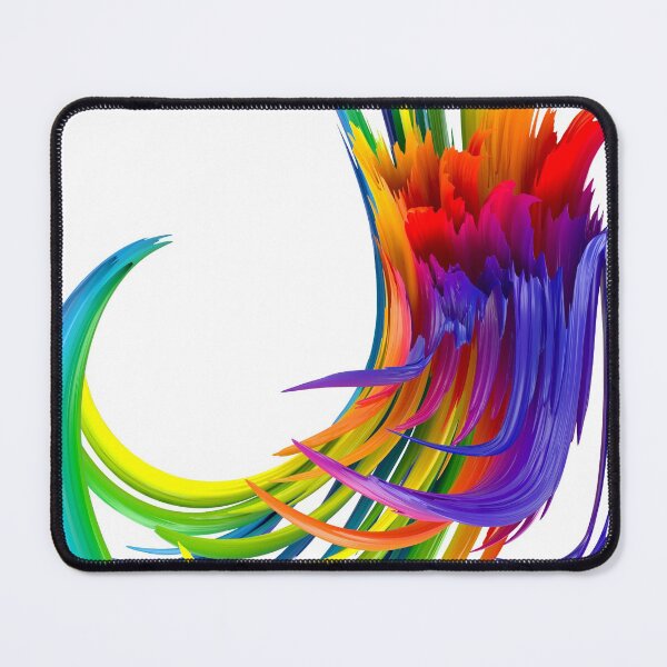 Item preview, Rainbow abstract twisted brush stroke. Bright curl, artistic spiral. designed and sold by tatkhagata.