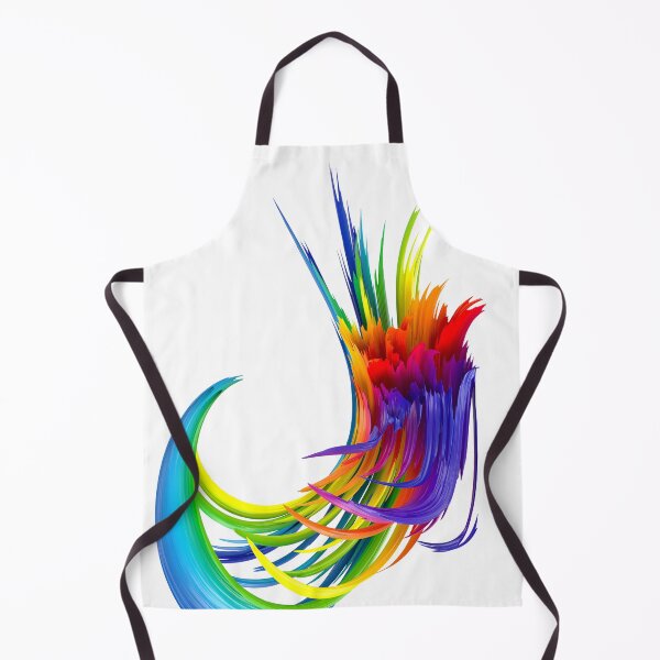 Item preview, Rainbow abstract twisted brush stroke. Bright curl, artistic spiral. designed and sold by tatkhagata.
