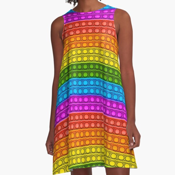 Pop it - multicolored A-Line Dress