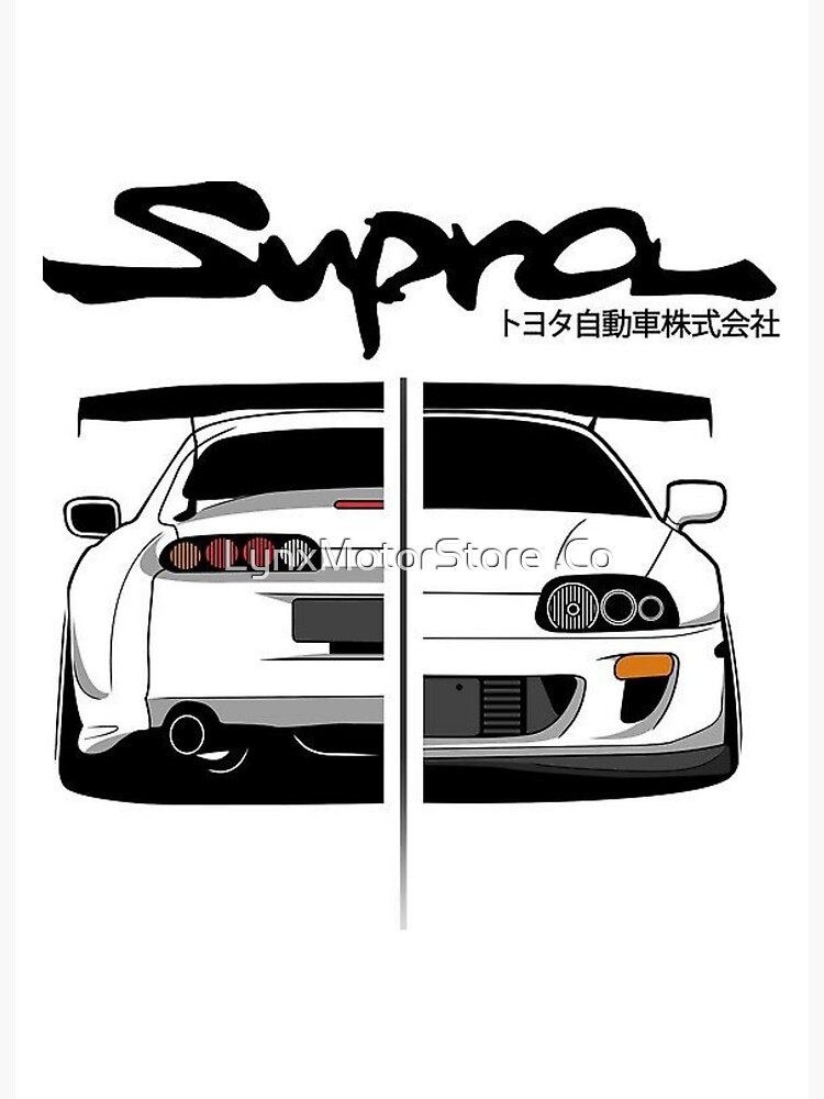 Toyota supra mk4 Art Board Print by LynxMotorStore .Co