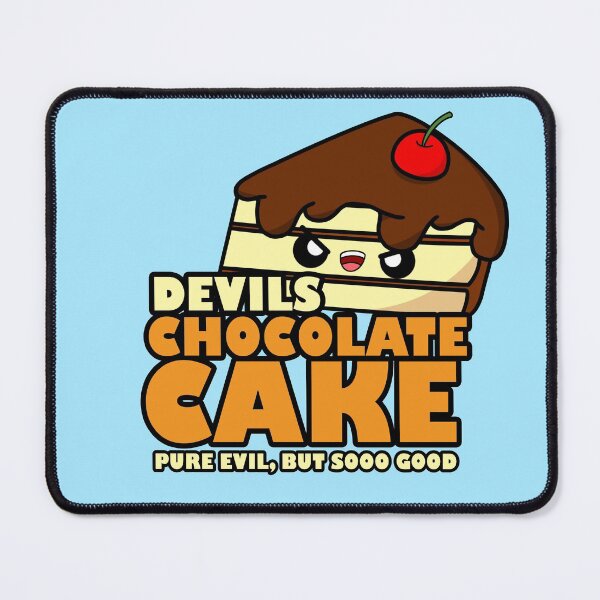 Item preview, Cute Cartoon Chocolate Cake || Kawaii || Devil's Chocolate Cake Pure Evil, But So Good designed and sold by cookingwithten.