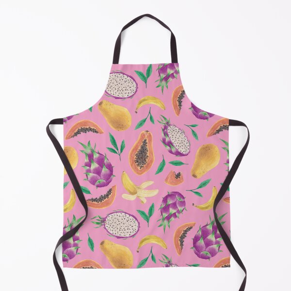Item preview, Tropical fruit pattern, pink background designed and sold by adrstefanska.