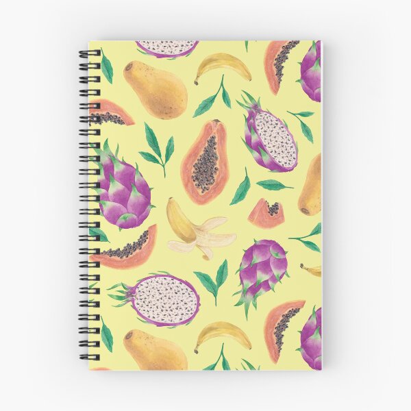 Item preview, Tropical fruit pattern, yellow background designed and sold by adrstefanska.