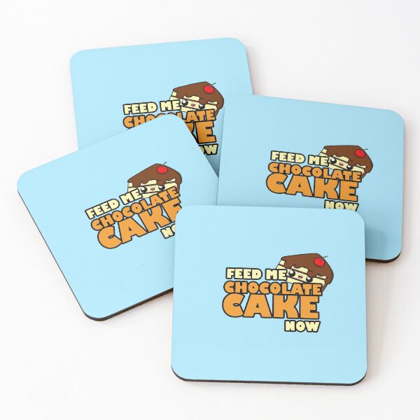 Item preview, Cute Cartoon Chocolate Cake || Kawaii || Feed Me Chocolate Cake Now designed and sold by cookingwithten.