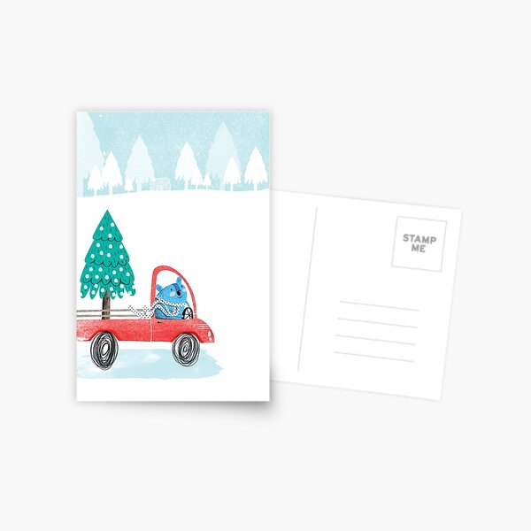 Christmas Tree Pick-Up Postcard