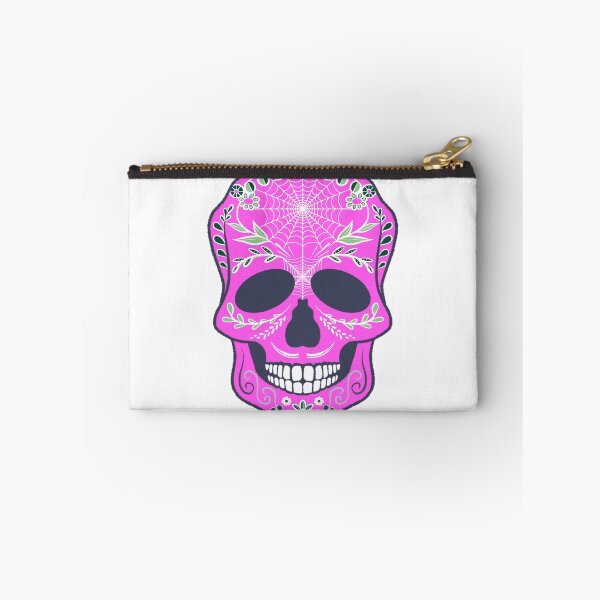 Artikelvorschau, Fuchsia Totenkopf mit Lächeln entworfen und verkauft von kMariaART.