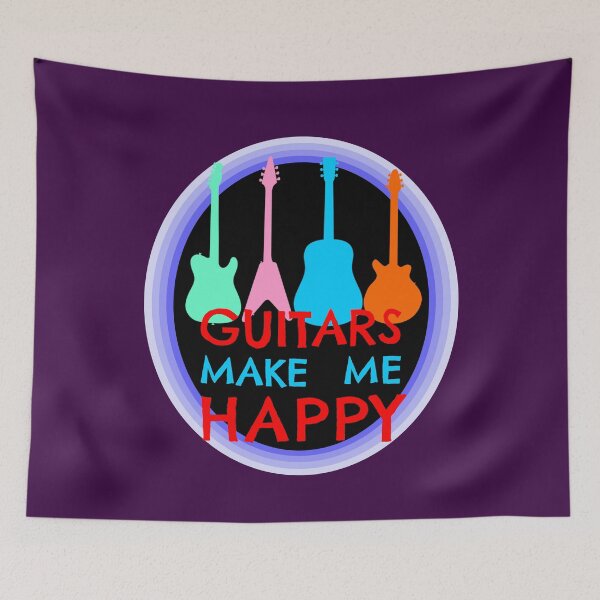 Item preview, guitars make me happy designed and sold by sandpiperstudio.