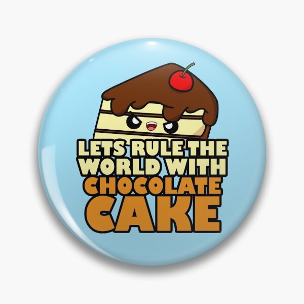 Item preview, Cute Cartoon Chocolate Cake || Kawaii || Let's Rule The World With Cake designed and sold by cookingwithten.