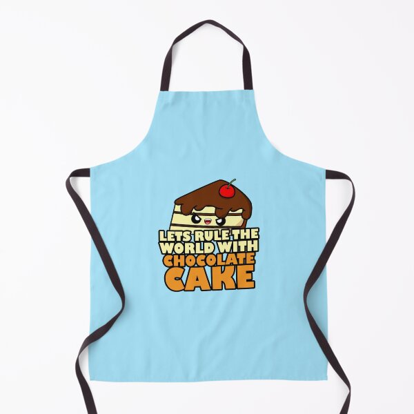 Item preview, Cute Cartoon Chocolate Cake || Kawaii || Let's Rule The World With Cake designed and sold by cookingwithten.