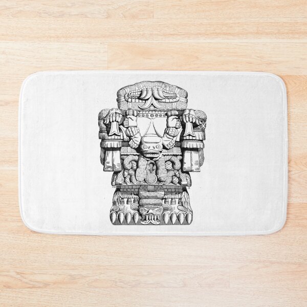 Item preview, Coatlicue Mother of Gods Aztec Statue Line Art designed and sold by signsandsymbols.