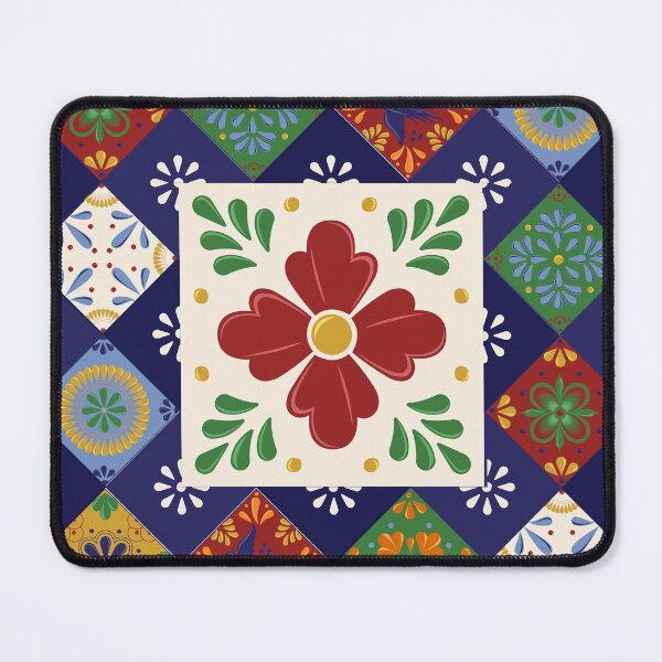 Item preview, Mexican Talavera Floral Pattern by Akbaly designed and sold by Akbaly.