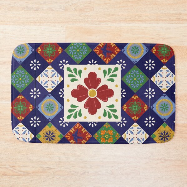 Item preview, Mexican Talavera Floral Pattern by Akbaly designed and sold by Akbaly.