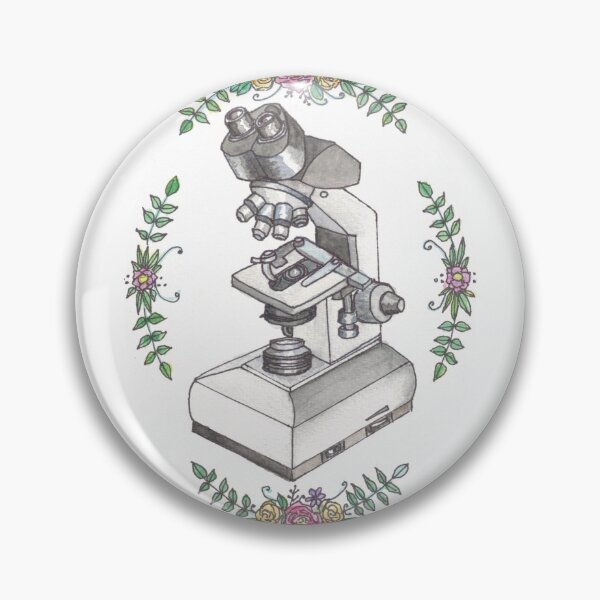 Item preview, Microscope with flowers designed and sold by Kelley-Art.