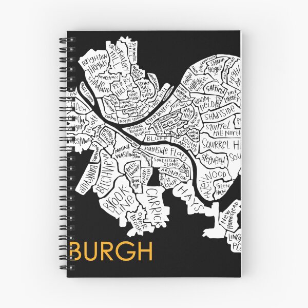 Item preview, Pittsburgh neighborhood map designed and sold by margarethagan.