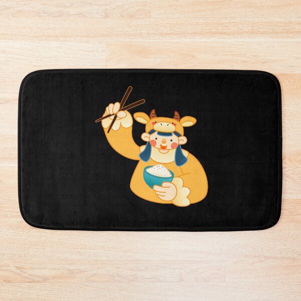 Item preview, Child in ox costume holding rice bowl and chopsticks designed and sold by Red-ElYoubi.