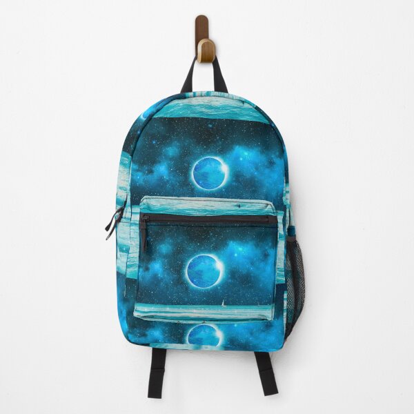 Item preview, Blue eclipse surreal magical beach designed and sold by Yasmine khalifa.