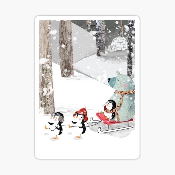 Sleigh Ride Sticker