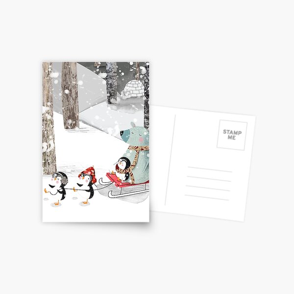 Sleigh Ride Postcard