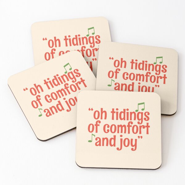 Item preview, Retro Christmas Carol Music Quote Oh Tidings Of Comfort & Joy - God Rest Ye Merry Gentlemen designed and sold by retroyule.