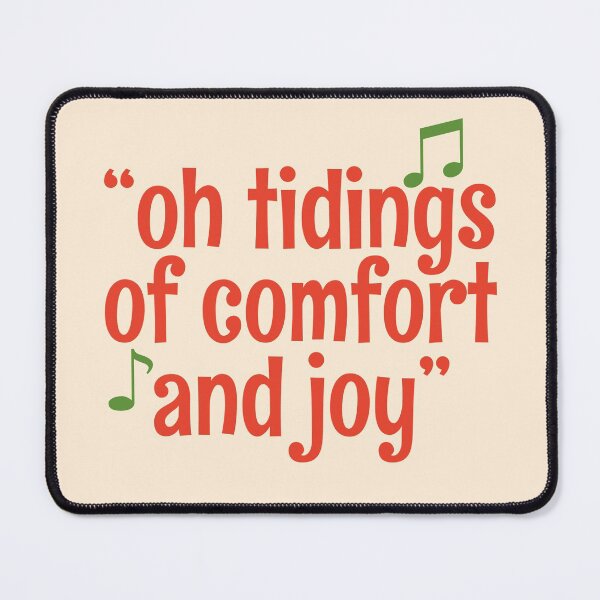 Item preview, Retro Christmas Carol Music Quote Oh Tidings Of Comfort & Joy - God Rest Ye Merry Gentlemen designed and sold by retroyule.