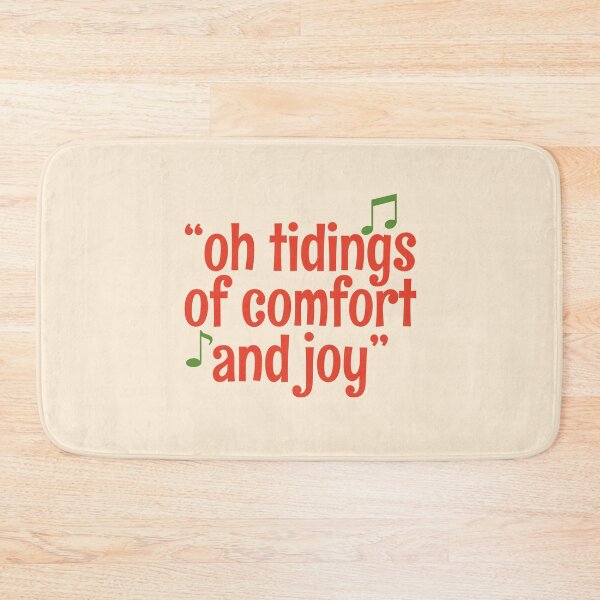 Item preview, Retro Christmas Carol Music Quote Oh Tidings Of Comfort & Joy - God Rest Ye Merry Gentlemen designed and sold by retroyule.