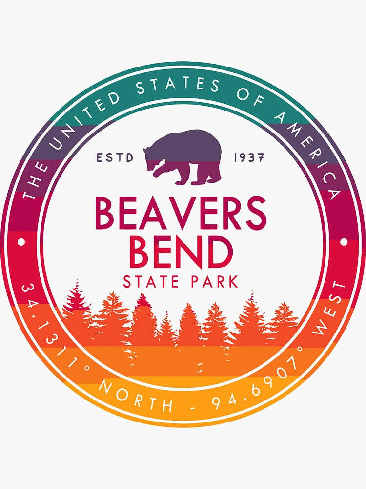 "Beavers Bend State Park Oklahoma Gifts Ok" Sticker for Sale by herwinv