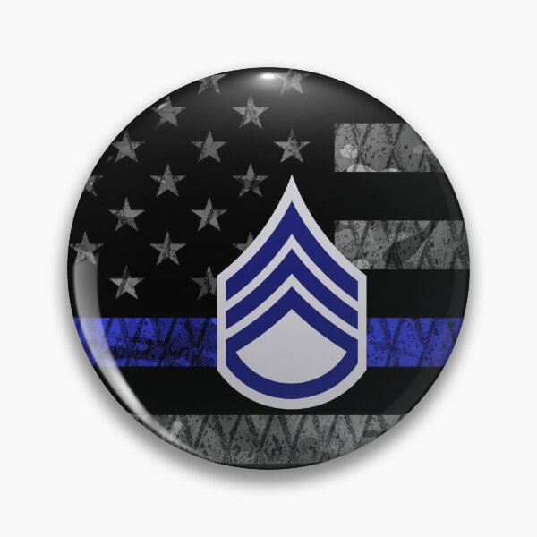 Item preview, Staff Sergeant Thin Blue Line Distressed Flag designed and sold by Jared Davies.