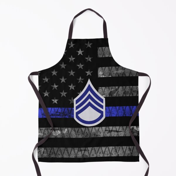 Item preview, Staff Sergeant Thin Blue Line Distressed Flag designed and sold by Jared Davies.