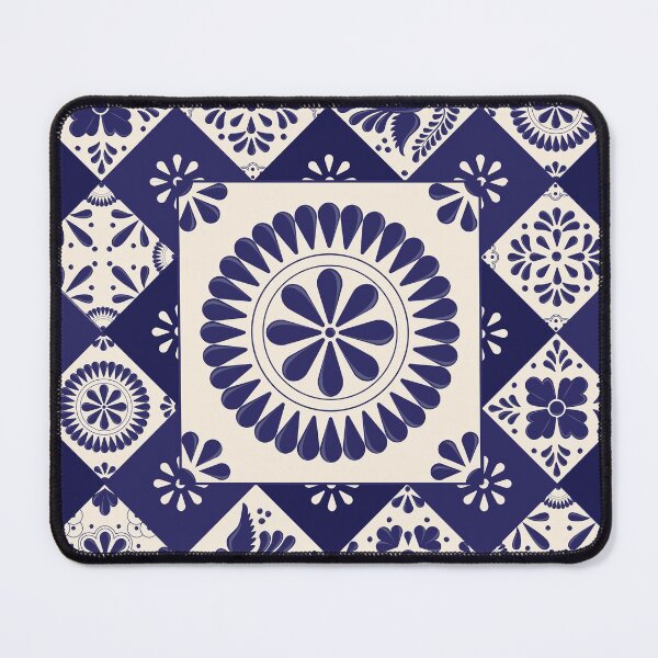 Item preview, Mexican Talavera Blue Pattern by Akbaly designed and sold by Akbaly.