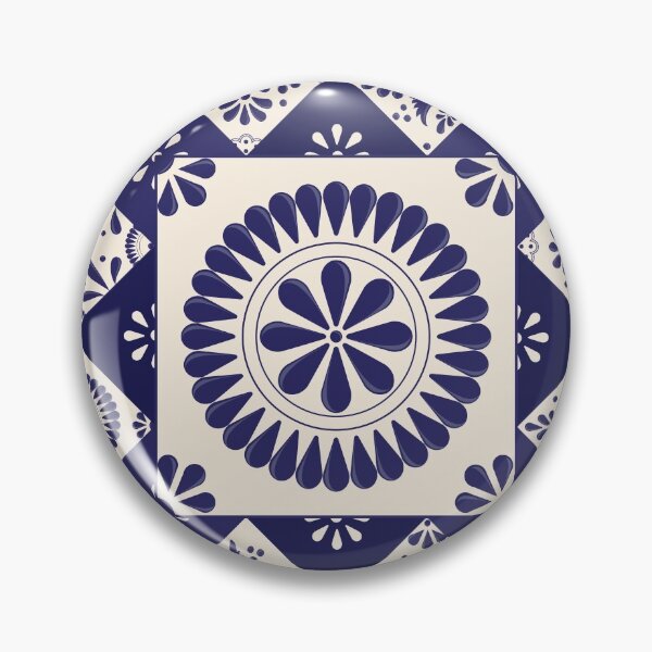 Item preview, Mexican Talavera Blue Pattern by Akbaly designed and sold by Akbaly.