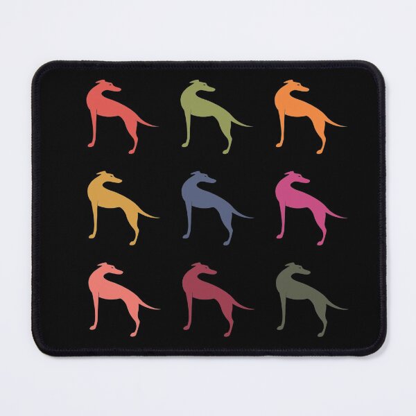 Item preview, Colourful sighthound silhouettes designed and sold by houndpixnz.