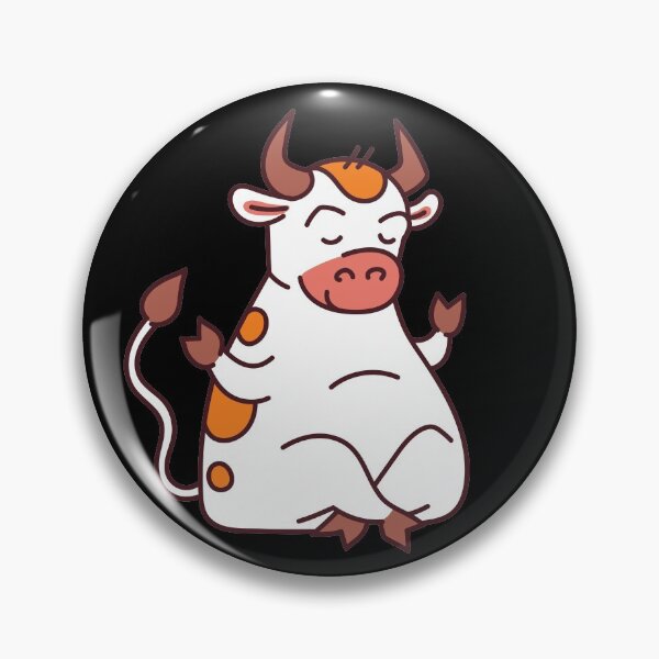 Item preview, Cute Cartoon Cow Meditating designed and sold by Red-ElYoubi.