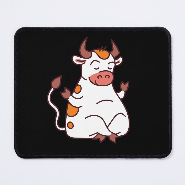 Item preview, Cute Cartoon Cow Meditating designed and sold by Red-ElYoubi.