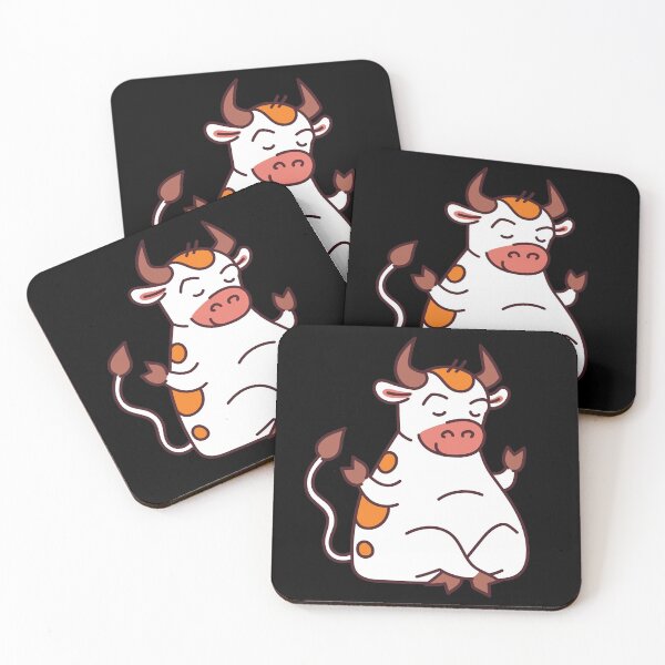 Item preview, Cute Cartoon Cow Meditating designed and sold by Red-ElYoubi.