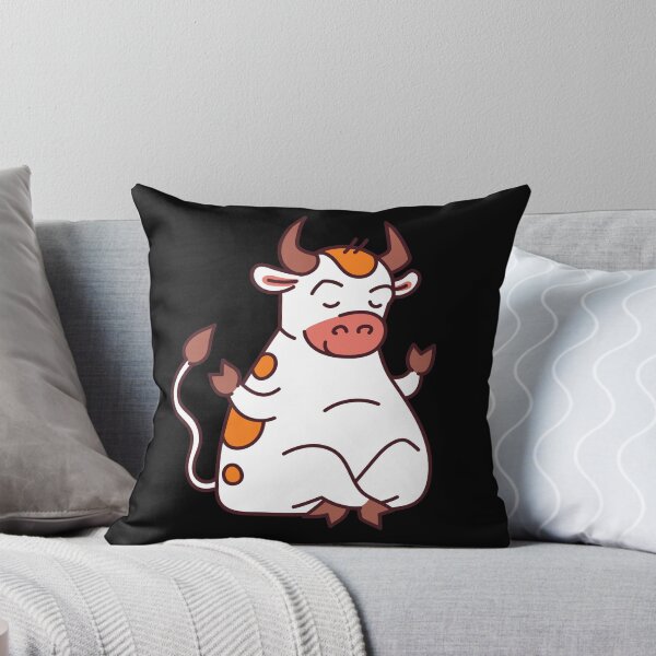 Item preview, Cute Cartoon Cow Meditating designed and sold by Red-ElYoubi.