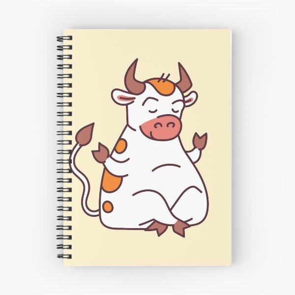 Item preview, Cute Cartoon Cow Meditating designed and sold by Red-ElYoubi.