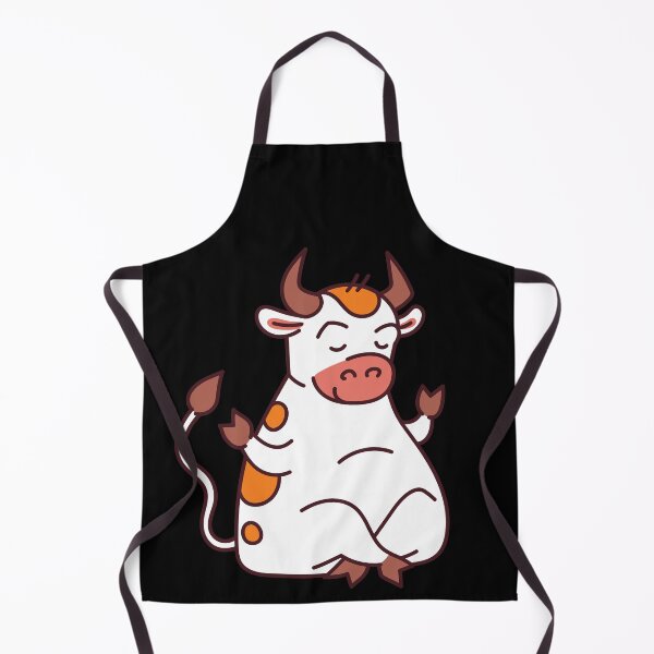 Item preview, Cute Cartoon Cow Meditating designed and sold by Red-ElYoubi.