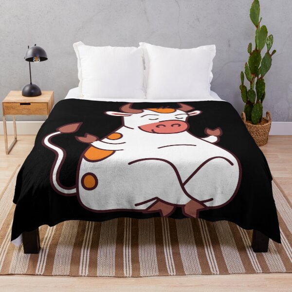 Item preview, Cute Cartoon Cow Meditating designed and sold by Red-ElYoubi.
