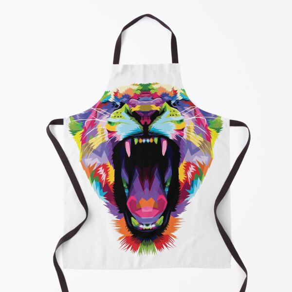 Item preview, Big Cat Yawning Pop Art designed and sold by The Masked Designer.
