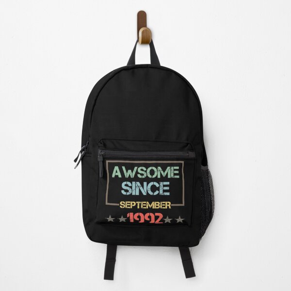 Item preview, Awesome Since September 1992,Funny Birthday Gift Idea for ,Son,Daughter,Brother,Sister,Girlfriend,Boyfriend,Mother's Day,Father's Day,Woman,Man,Old 1992,Retro Vintage illustration and Design. designed and sold by Simo-One.