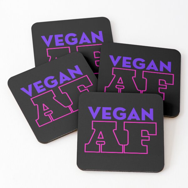 Item preview, Vegan AF Funny Slogan Purple Pink Edition designed and sold by Vegginitup.
