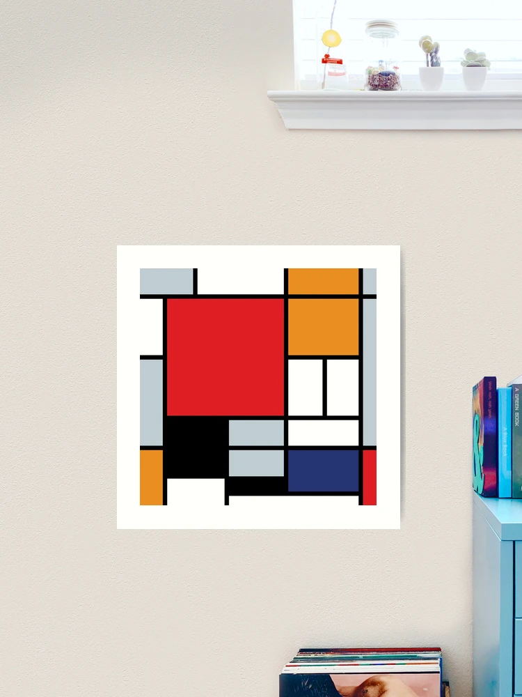 Mondrian Composition With Large Red Plane