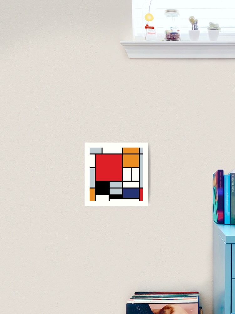 Mondrian Composition With Large Red Plane