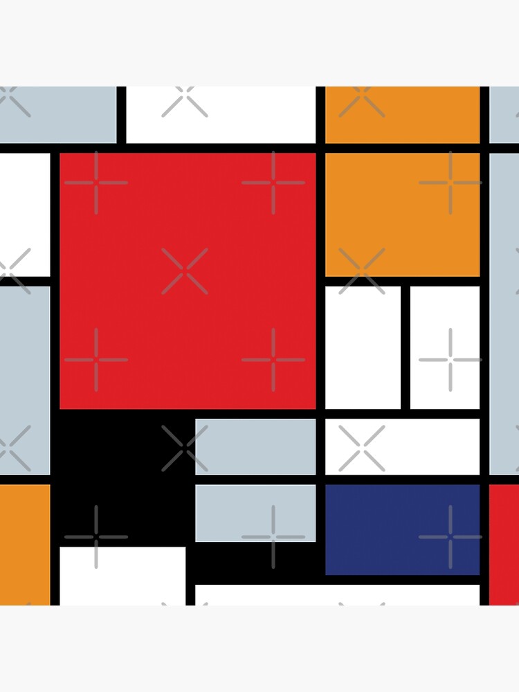 Mondrian Composition With Large Red Plane