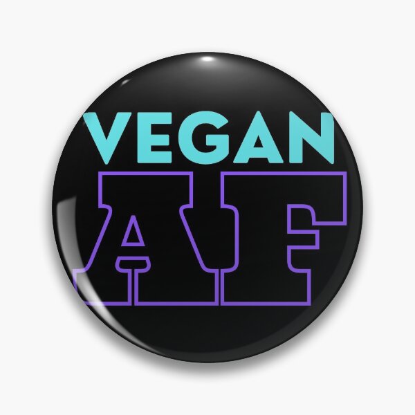 Artikelvorschau, Vegan AF Funny Slogan Türkis Lila Edition entworfen und verkauft von Vegginitup.
