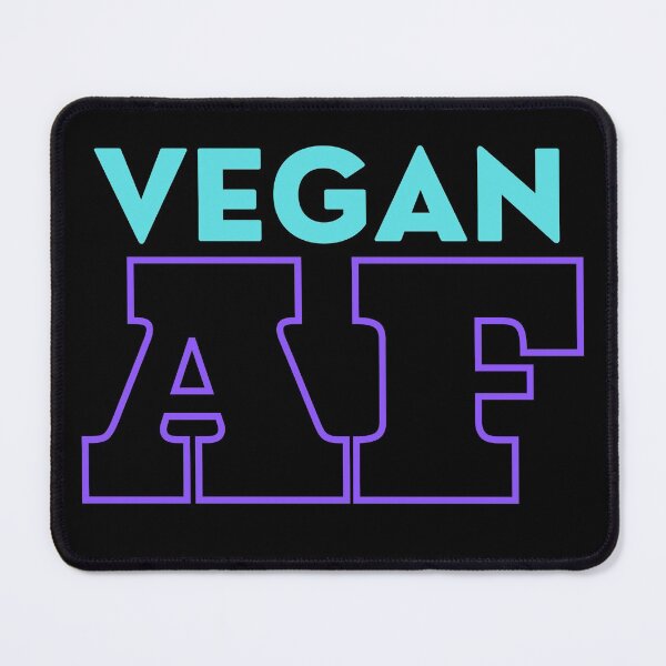 Item preview, Vegan AF Funny Slogan Turquoise Purple Edition designed and sold by Vegginitup.