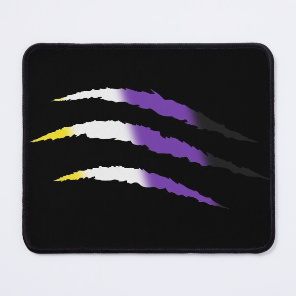 Item preview, Fierce Nonbinary Pride Claw Marks designed and sold by FalcoSkyWolf.
