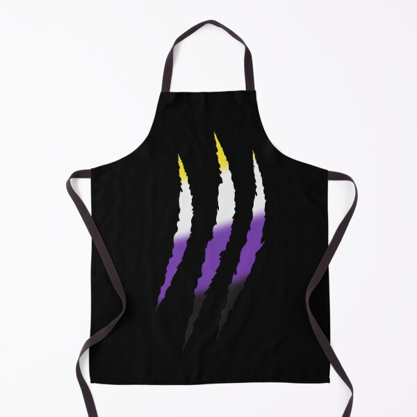 Item preview, Fierce Nonbinary Pride Claw Marks designed and sold by FalcoSkyWolf.