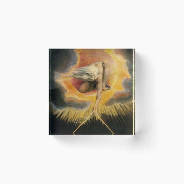The Ancient of Days is a design by William Blake, originally published as the frontispiece to the 1794 work Europe a Prophecy Acrylic Block