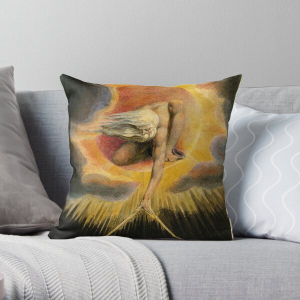 The Ancient of Days is a design by William Blake, originally published as the frontispiece to the 1794 work Europe a Prophecy Throw Pillow